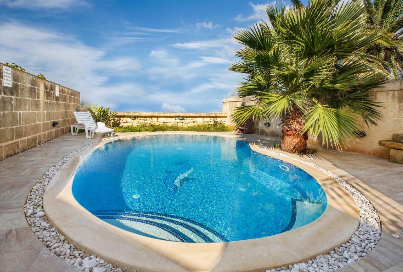 Il-Veduta Holiday Farmhouse With Sunny Private Pool In Island Of Gozo Għarb Dış mekan fotoğraf