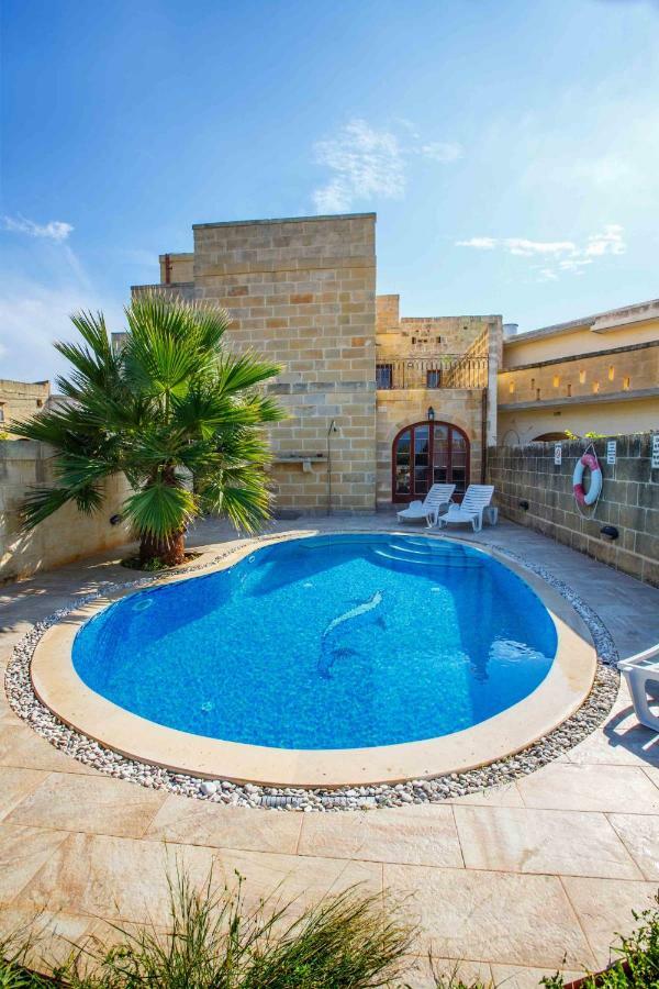 Il-Veduta Holiday Farmhouse With Sunny Private Pool In Island Of Gozo Għarb Dış mekan fotoğraf